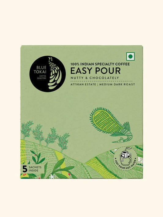 Buy Blue Tokai Attikan Estate Medium-Dark Roast Easy Pour Sachets from DrMediCart, Ship from India to USA