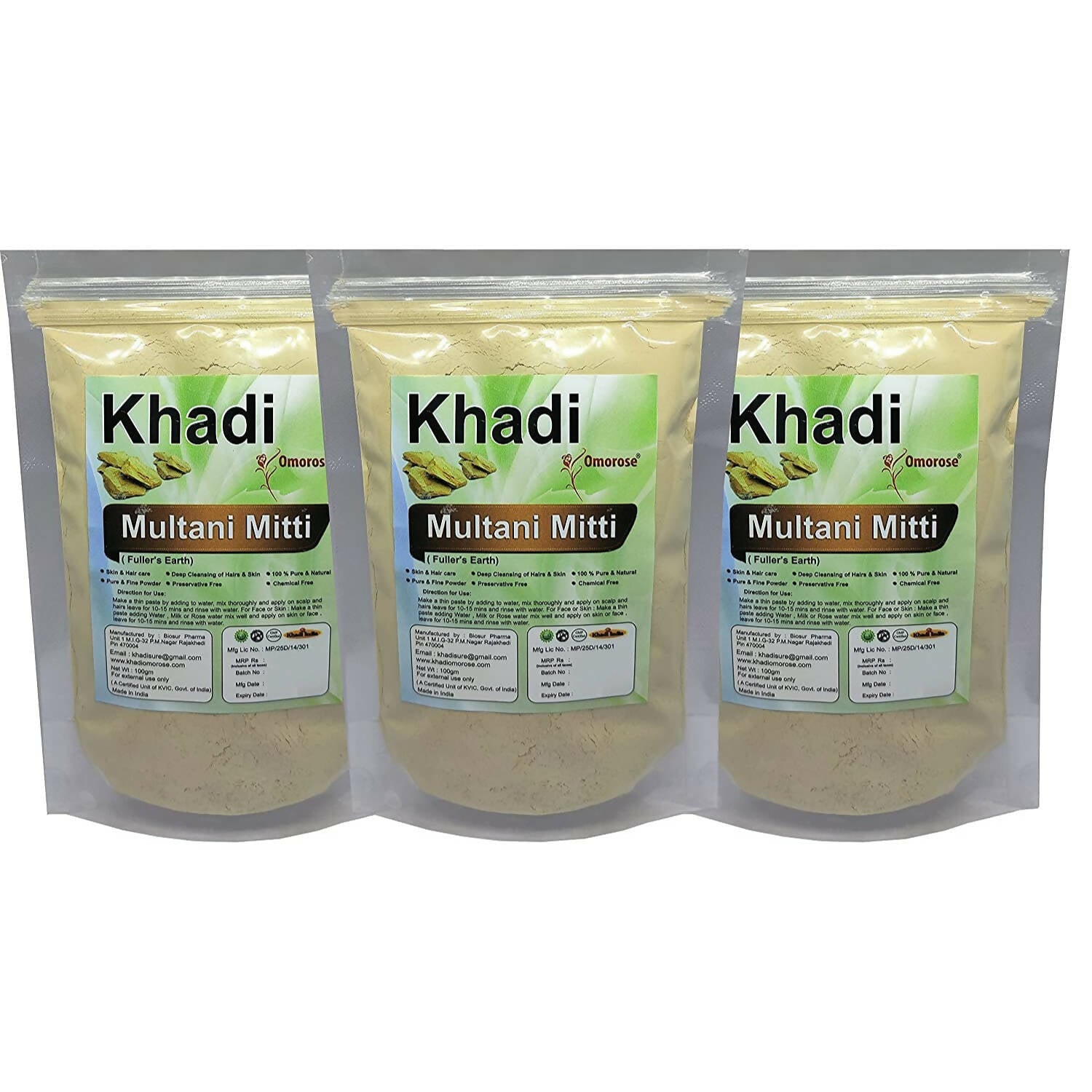 Khadi Omorose Multani Mitti Powder