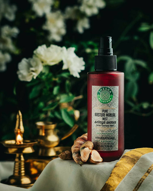 Buy Shesha Ayurveda Pure White Kasturi Manjal Mist from DrMediCart, Ship from India to USA