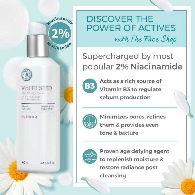 The Face Shop White Seed Brightening Toner - Korean Skincare