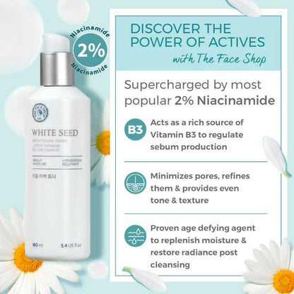 The Face Shop White Seed Brightening Toner - Korean Skincare