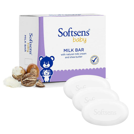 Softsens Baby Milk Bar Soap with Natural Milk Cream & Shea Butter