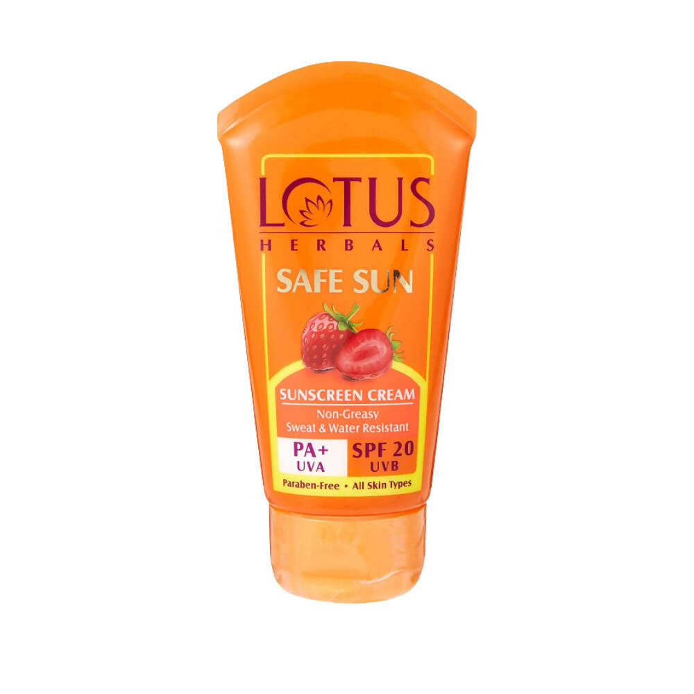Buy Lotus Herbals Safe Sun Sunscreen Cream - Breezy Berry SPF 20 from DrMediCart, Ship from India to USA