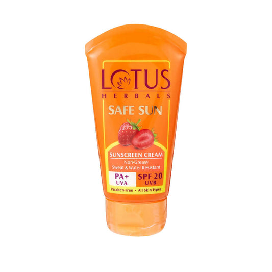 Buy Lotus Herbals Safe Sun Sunscreen Cream - Breezy Berry SPF 20 from DrMediCart, Ship from India to USA