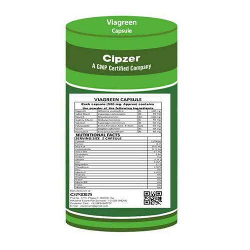 Buy Cipzer Via Green Capsules from DrMediCart, Ship from India to USA