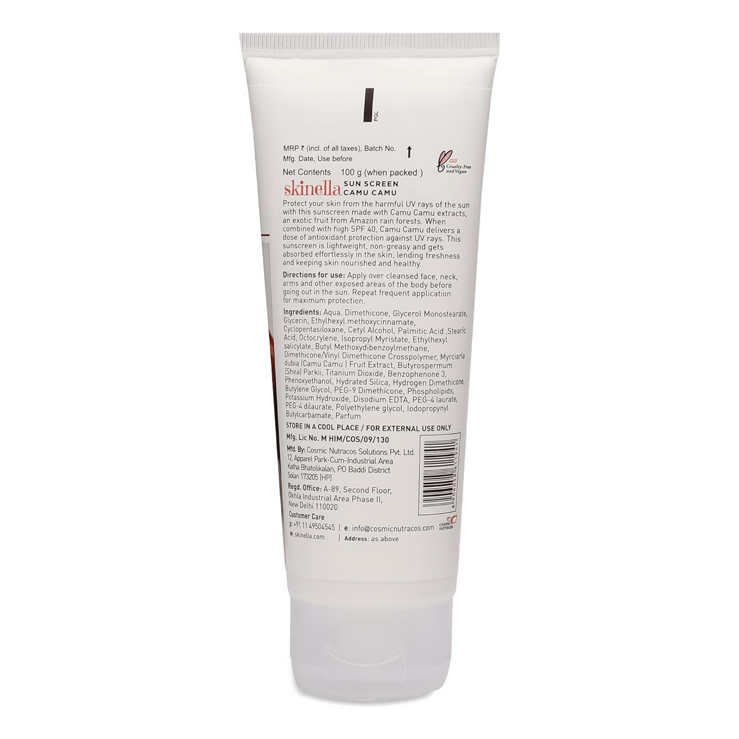 Skinella Non-Greasy Sun Screen Cream Face & Body