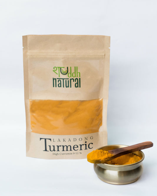 Buy Shuddh Natural Lakadong Turmeric Powder from DrMediCart, Ship from India to USA