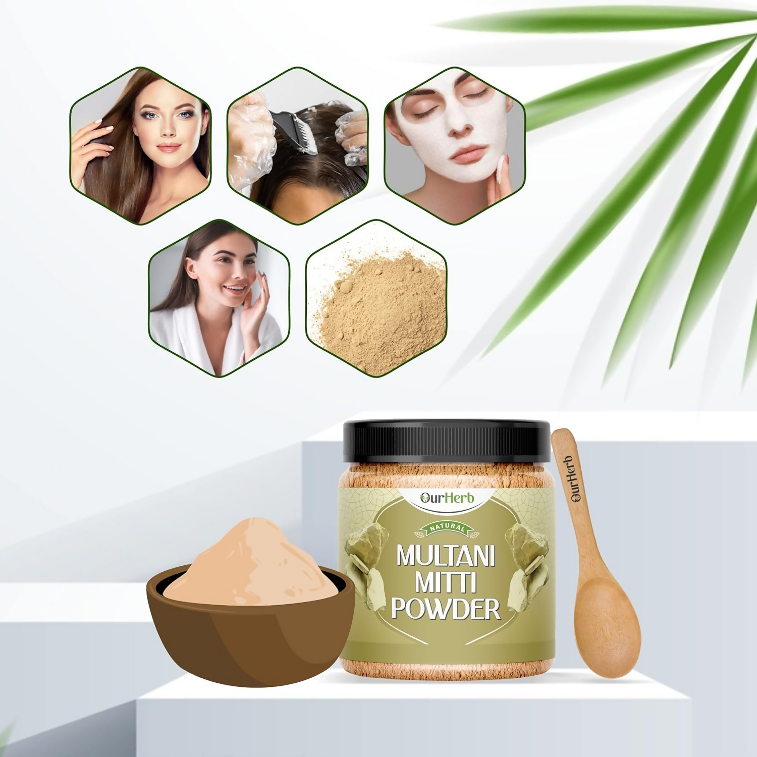 OurHerb Multani Mitti Powder For Skin & Hair