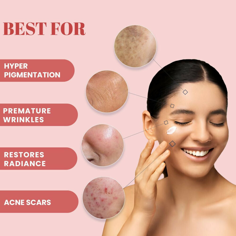 Wild Oak Tulsi, Neem & Kesar Face Scrub & Clay Mask | Anti Acne | De-Tan & Open Pores | Anti Aging & Hyperpigmentation