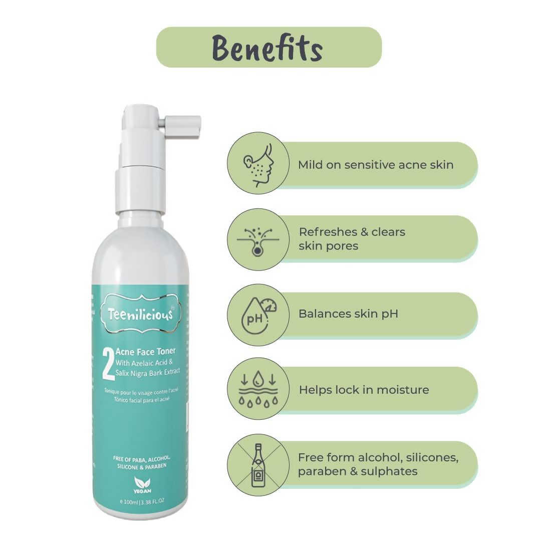 Teenilicious Acne Toner Tea Tree Oil With Azelaic Acid