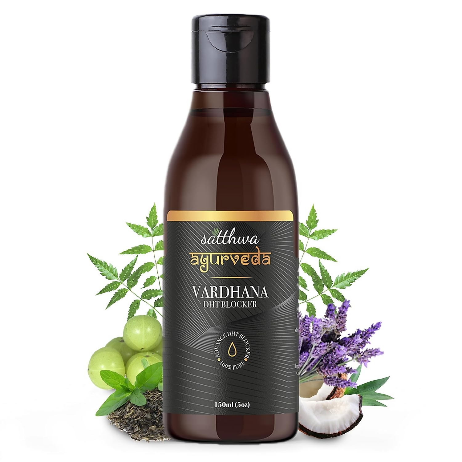 Satthwa Vardhana Hair Oil With Pumpkin Seed Oil & Saw Palmetto