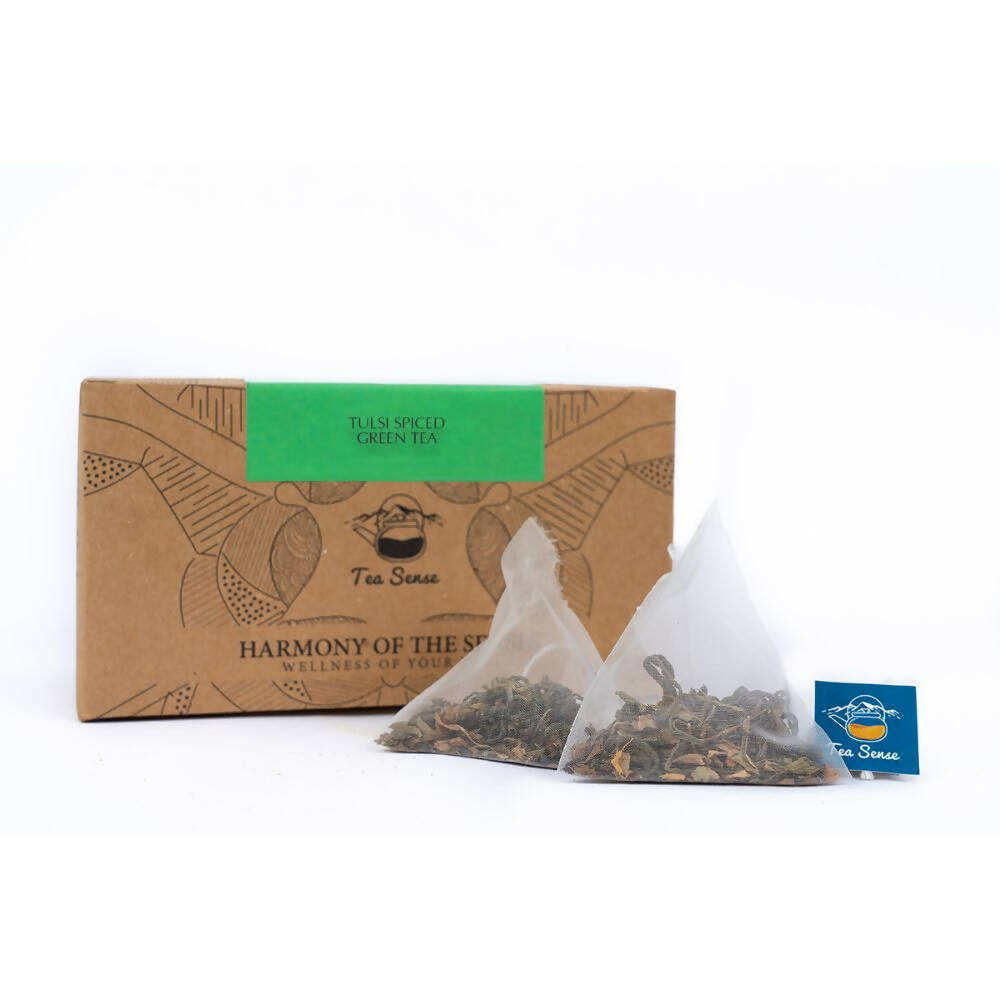 Tea Sense Tulsi Spiced Green Tea Bags Box - Drmedicart