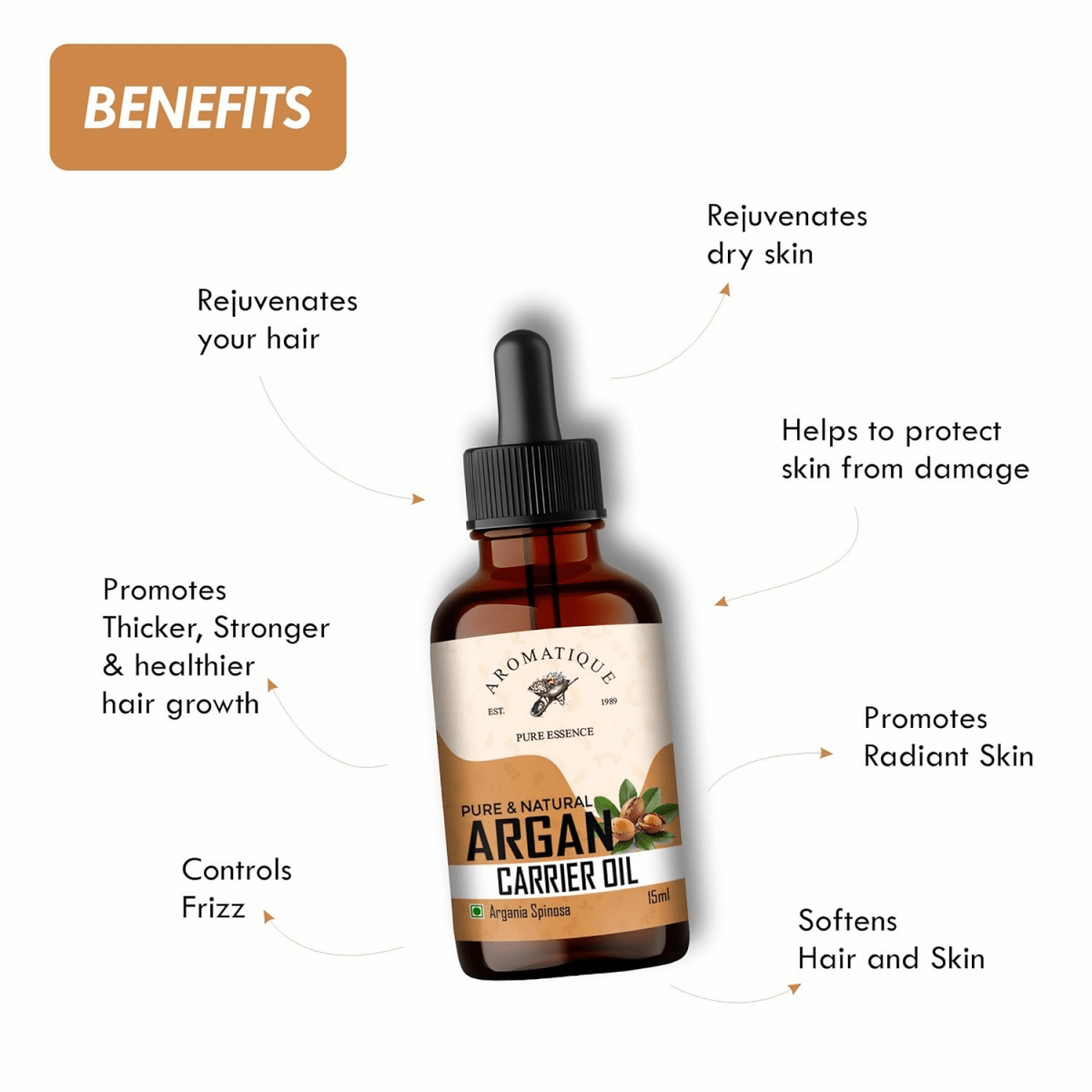 Aromatique Moroccan Argan Oil For Hair Growth & Skin