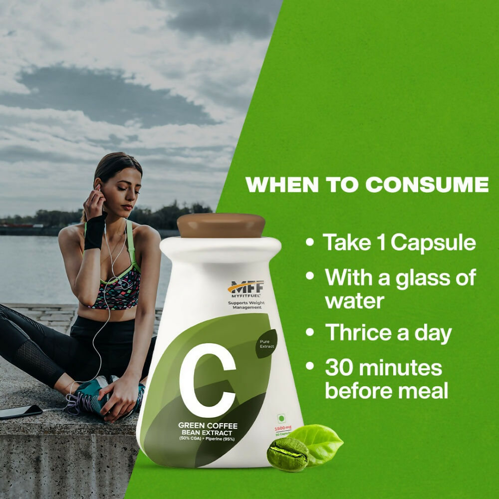 MyFitFuel Green Coffee Extract + Piperine Capsules