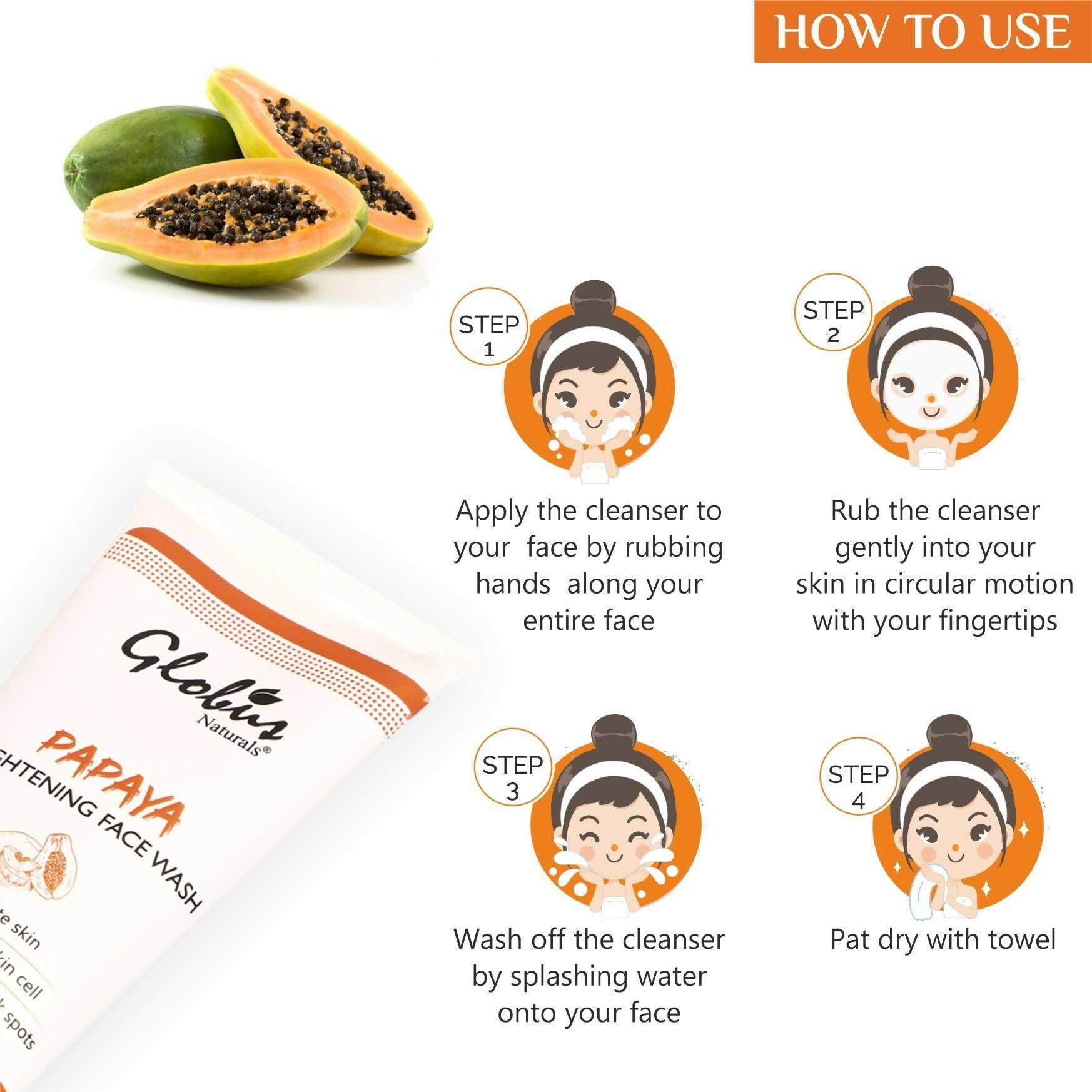 Globus Naturals Purifying Papaya Face Wash