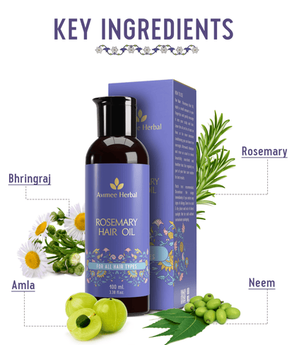 Avimee Herbal Rosemary Hair Care Routine Combo: Rosemary Water Spray & Rosemary Hair Oil