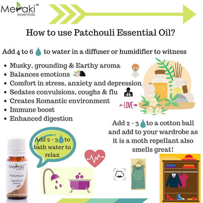 Meraki Essentials Patchouli Essential Oil