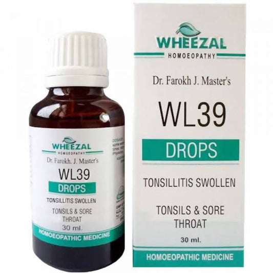 Buy Wheezal Homeopathy WL-39 Tonsillitis Swollen Drops from DrMediCart, Ship from India to USA