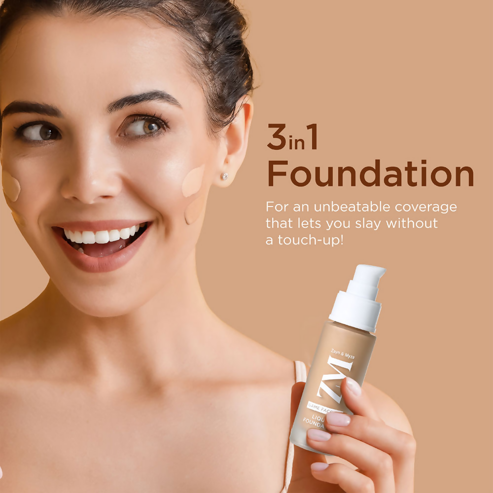 Zayn & Myza Game Face On Liquid Foundation With SPF 25  - Ivory