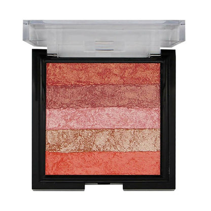 Fashion Colour Shimmer Brick & Blusher 2 in 1 Glow Bronzer Powder-Shade 03 (Medium To Fair)