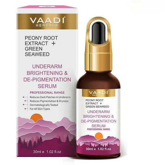Buy Vaadi Herbals Underarm Brightening & De-pigmentation Serum With Peony Root Extract & Green Seaweed from DrMediCart, Ship from India to USA