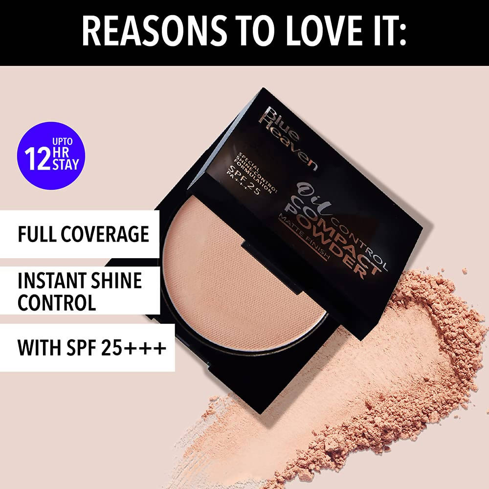 Blue Heaven Oil Control Compact Powder Matte Finish Chocolate