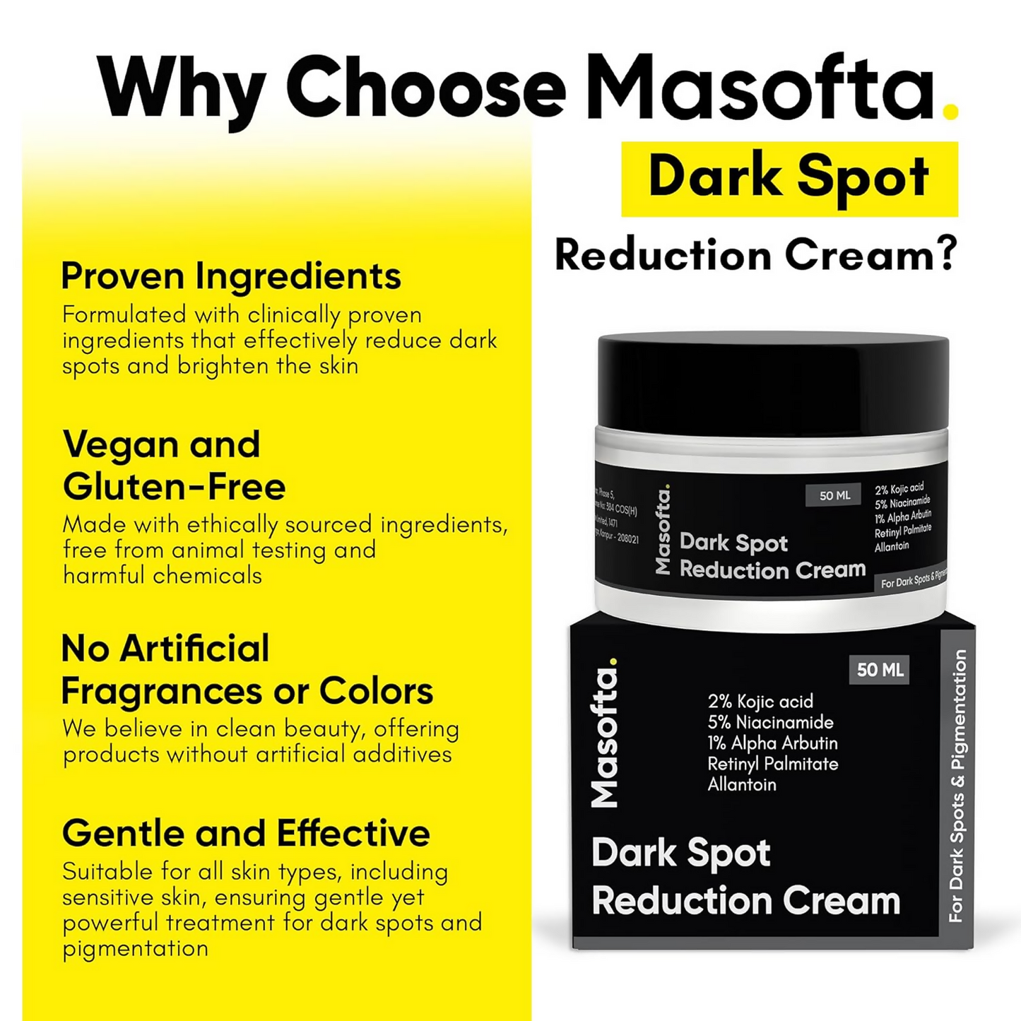 Masofta Dark Spot Reduction Cream