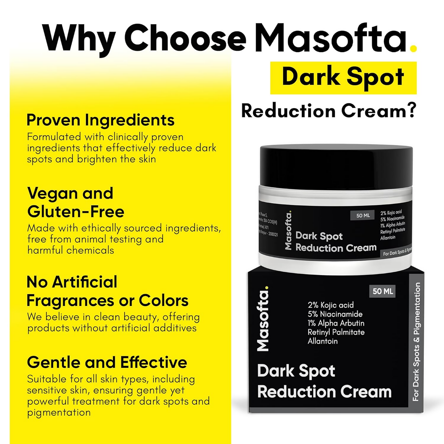 Masofta Dark Spot Reduction Cream