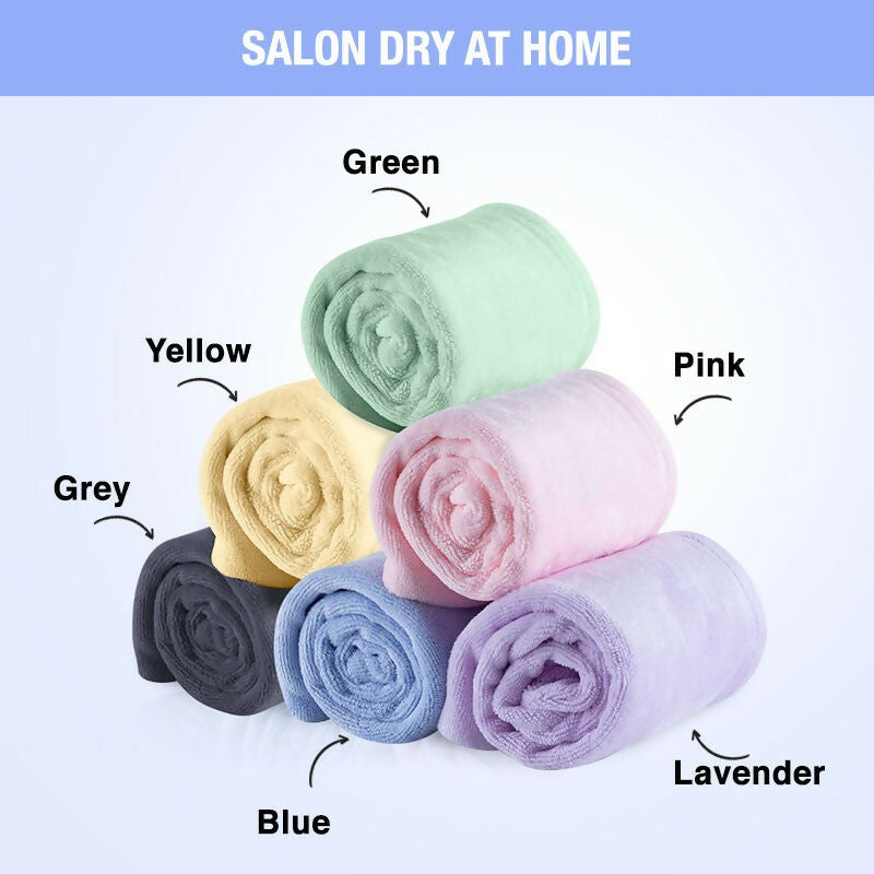 Nykaa Naturals Microfiber Hair Wrap for Frizz Free & Shiny Hair - Blue