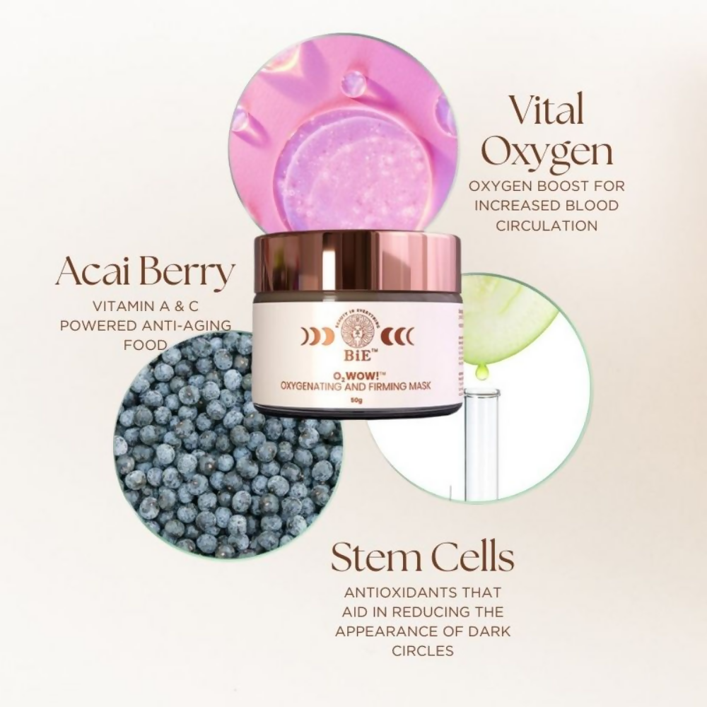 BiE O2wow Oxygenating & Firming Mask With Oxygen Vital For Brightening Skin