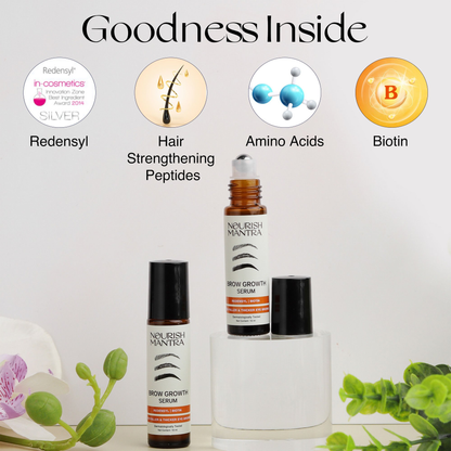 Nourish Mantra Eye Brow Growth Serum with Biotin & Peptides