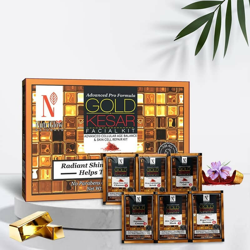 NutriGlow NATURAL'S Advanced Pro Formula Gold Kesar Facial Kit