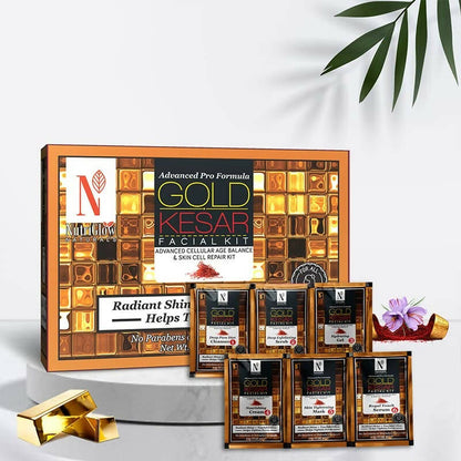 NutriGlow NATURAL'S Advanced Pro Formula Gold Kesar Facial Kit