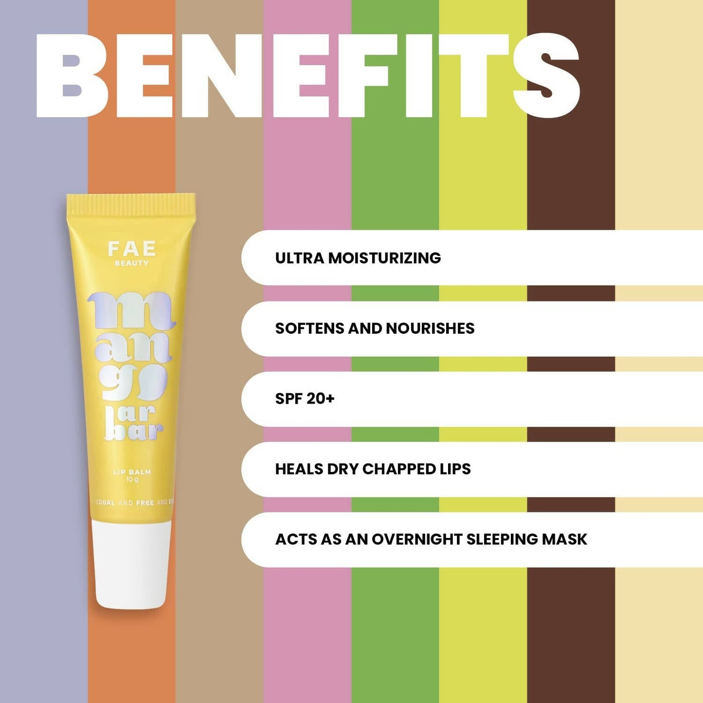 FAE Beauty Mango Lip Balm SPF 20+ - Sheer Warm Yellow