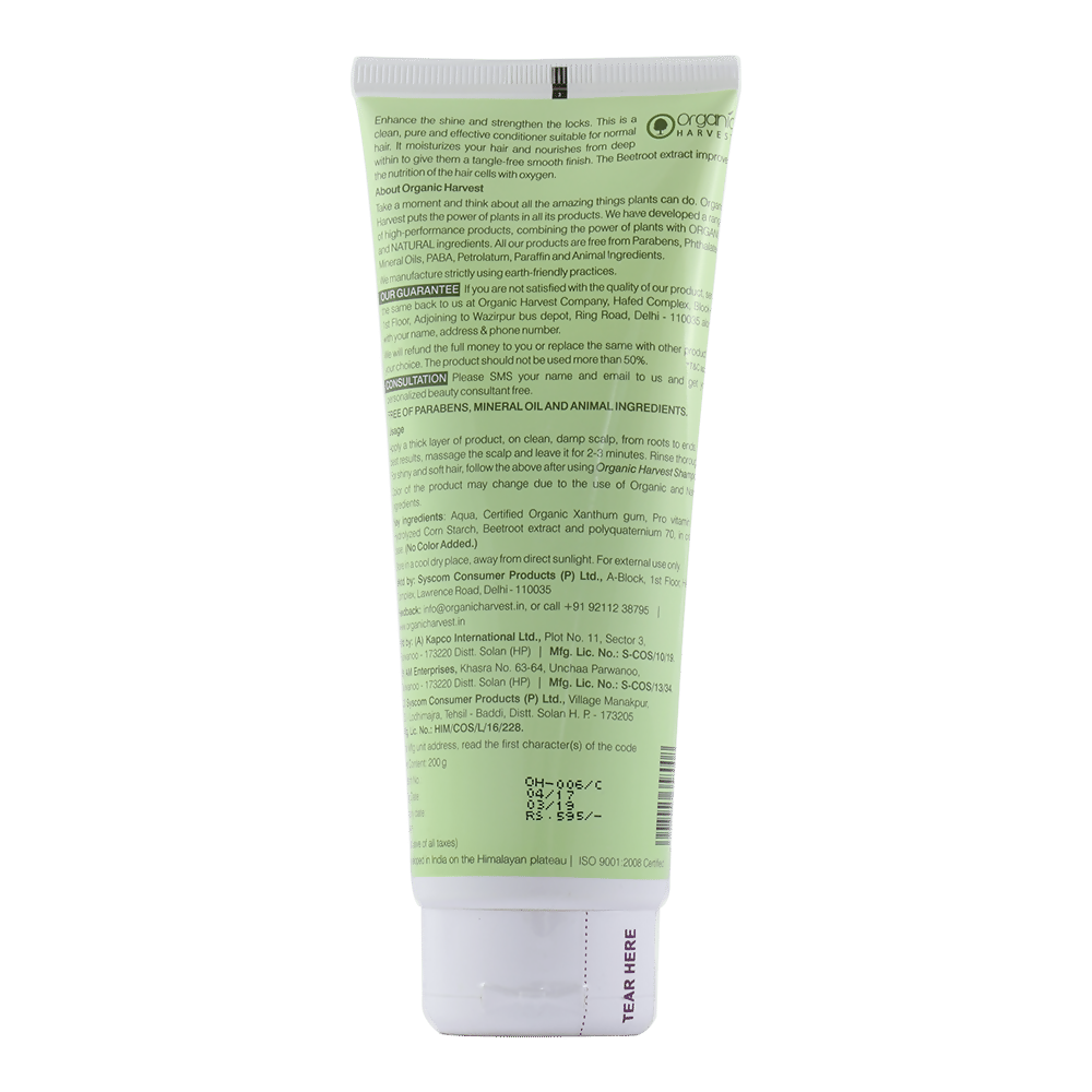 Organic Harvest Conditioner for Normal Hair - Beetroot Extract