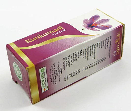 Buy Vaidyaratnam Kunkumadi Tailam from DrMediCart, Ship from India to USA