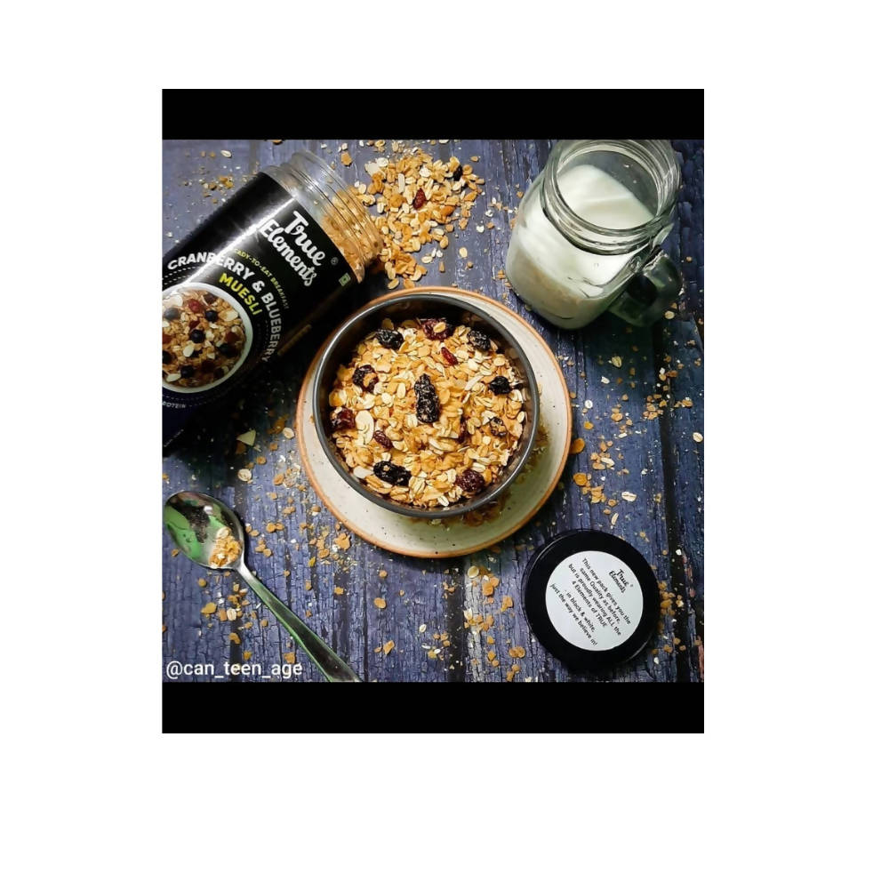 True Elements Cranberry And Blueberry Muesli - Drmedicart