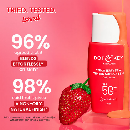 Dot & Key Strawberry Dew Tinted Sunscreen SPF 50+ PA++++ - 07 Caramel