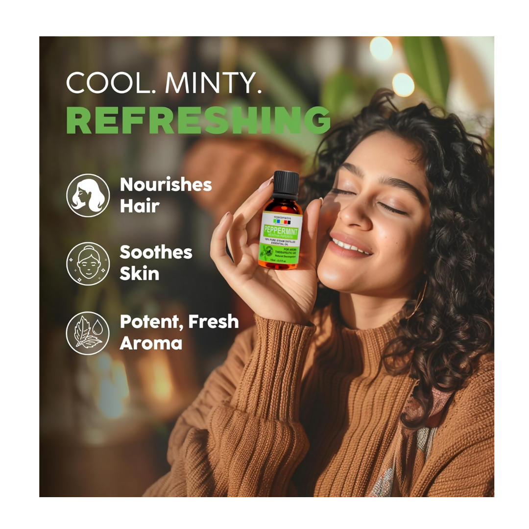 Organix Mantra Peppermint Oil for Hair - 100% Natural Peppermint Essential Oil