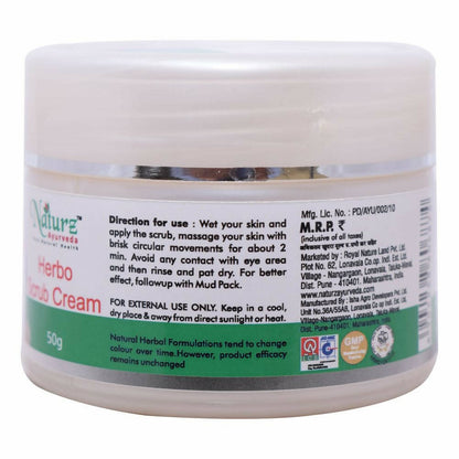 Naturz Ayurveda Herbo Scrub Cream - DrMediCart