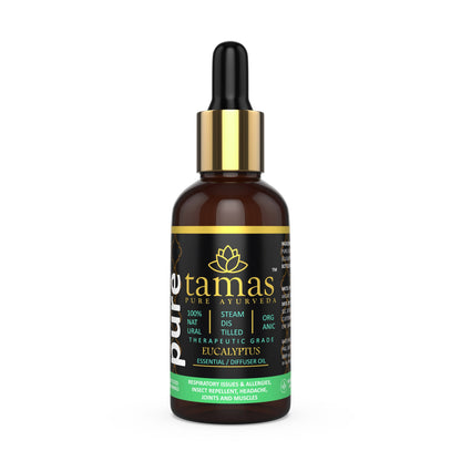 Buy Tamas Pure Ayurveda 100% Organic Eucalyptus Essential Oil- USDA Certified Organic from DrMediCart, Ship from India to USA