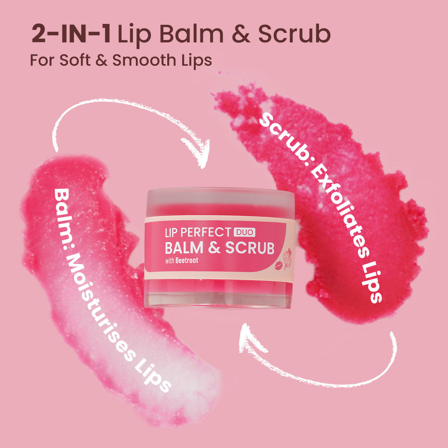 Swiss Beauty Lip Perfect Duo Balm & Scrub - Beetroot