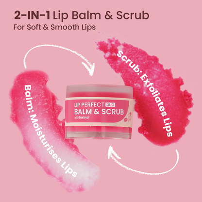 Swiss Beauty Lip Perfect Duo Balm & Scrub - Beetroot