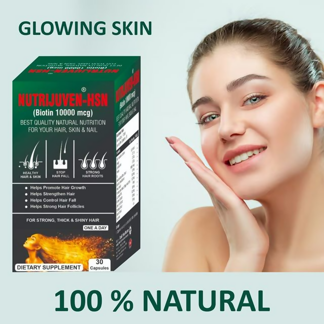 Nutrijuven - Hsn - Biotin 10000 Mcg Capsules