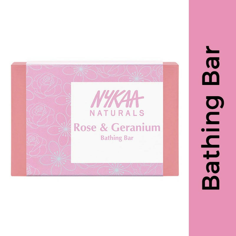 Buy Nykaa Naturals Rose & Geranium Balancing Bathing Soap from DrMediCart, Ship from India to USA
