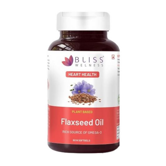 Buy Bliss Welness Flaxseed Oil Softgel Capsules from DrMediCart, Ship from India to USA