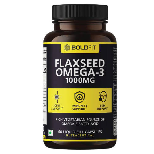 Buy Boldfit Flaxseed Omega-3 1000mg Capsules from DrMediCart, Ship from India to USA