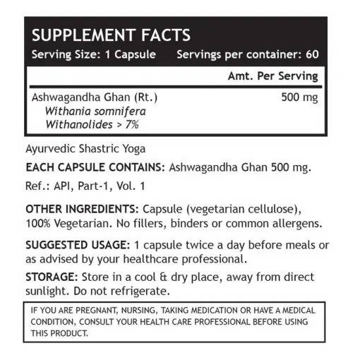 Inlife Ashwagandha Ghan Capsules