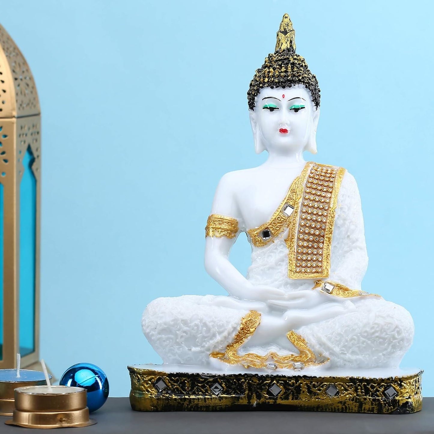 Buy GW Creations Polyresin Sitting Buddha Idol