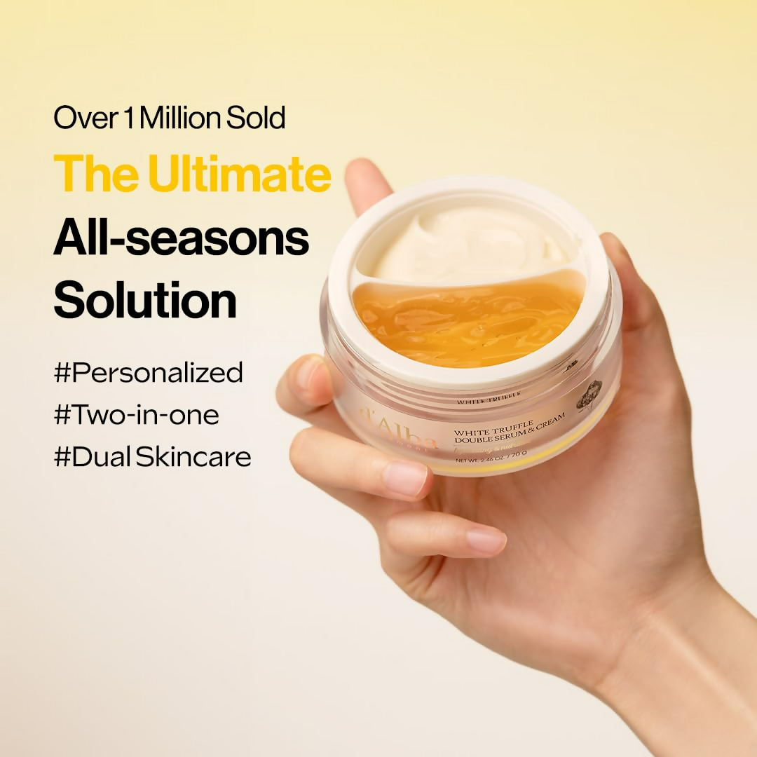 d'Alba Piedmont Italian White Truffle Double Serum & Cream